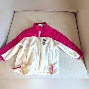 Vintage Disney Store Minnie Mouse Fleece Jacket Girls Size 6-9 Months